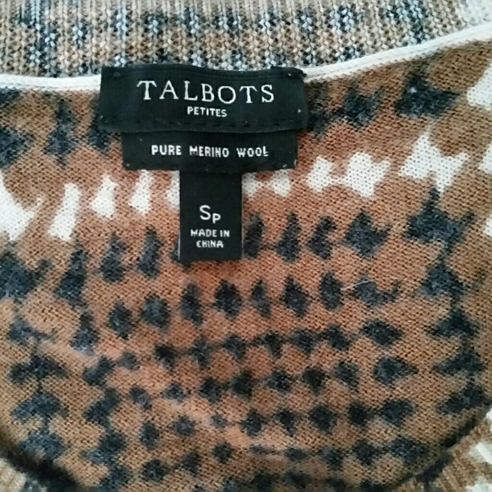 Talbots Cardigan Sweater size SP - Picture 3 of 3